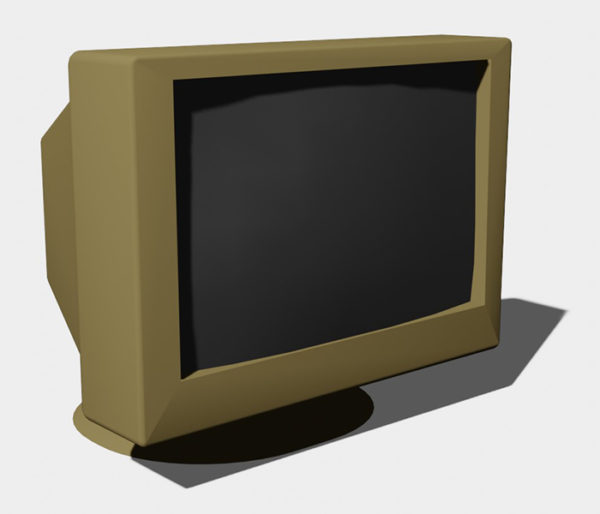 Old Computer Monitor 3D Model