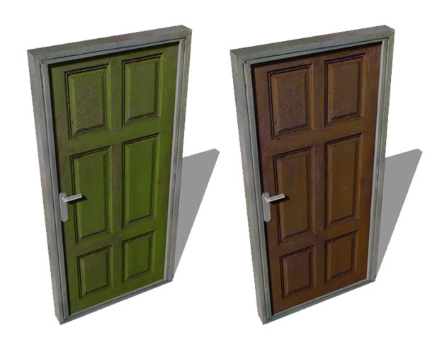 Wooden Door 3D Model Free Download