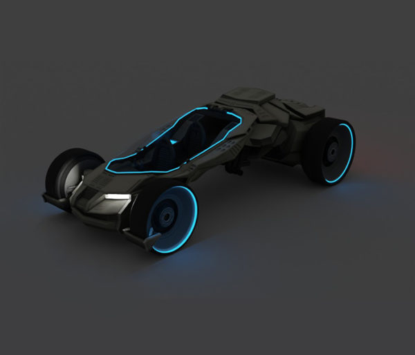 Sci-Fi Car 3D Model Free Download