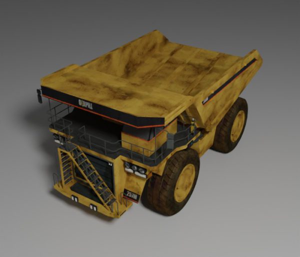 Huge Mining Truck 3D Model Free Download