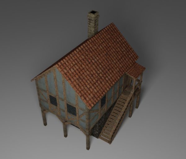 Medieval House 3D Model Free Download