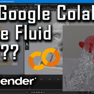 How to bake blender fluid simulation on google colab