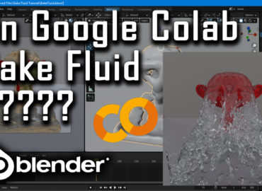 How to bake blender fluid simulation on google colab